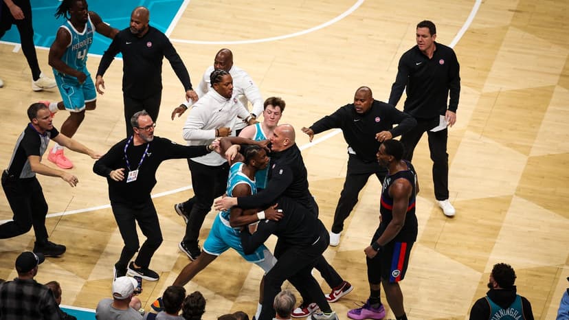 Pistons-Hornets Brawl Erupts: 4 Ejected!